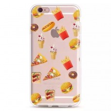 iPhone 6 6s 4.7 - TPU Soft Touch Protective Phone Cover Case - Food Series